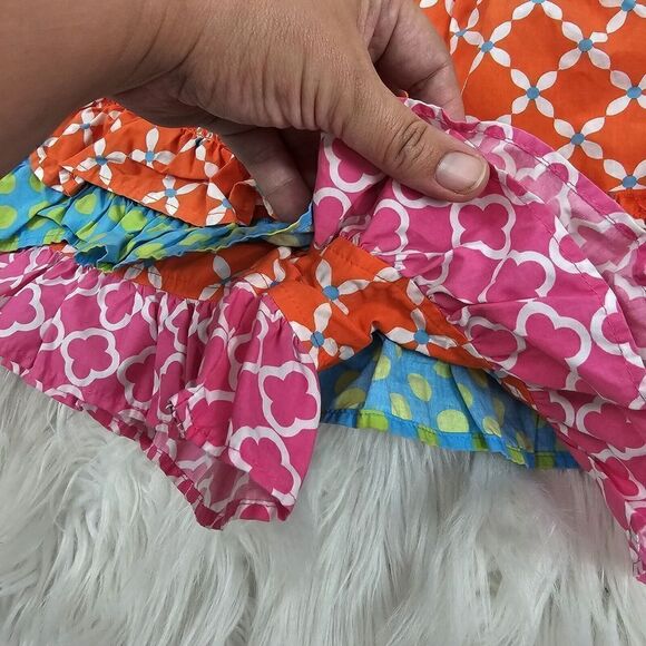 Eleanor Rose Callie Ruffle Shorts Shorties Orange Pink Crush 5-6 Girls - Picture 2 of 5